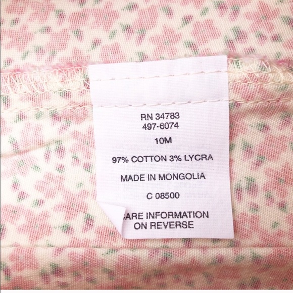 Lee High Waist Floral Print Shorts 10 - Picture 4 of 6